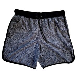 Coolibar Beachwear Swim Trunks Black/Gray UPF 50+ (Size XL)